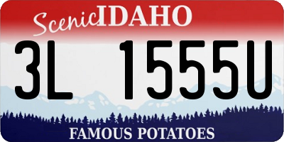 ID license plate 3L1555U