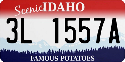 ID license plate 3L1557A