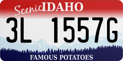 ID license plate 3L1557G