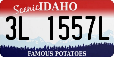 ID license plate 3L1557L