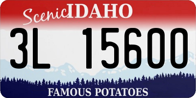 ID license plate 3L1560O