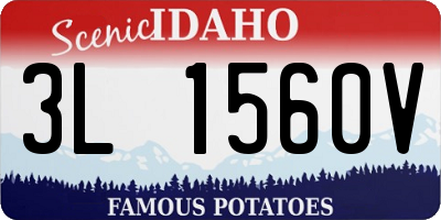 ID license plate 3L1560V