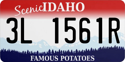 ID license plate 3L1561R