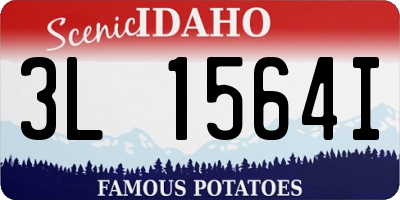 ID license plate 3L1564I