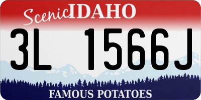 ID license plate 3L1566J
