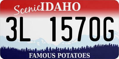 ID license plate 3L1570G