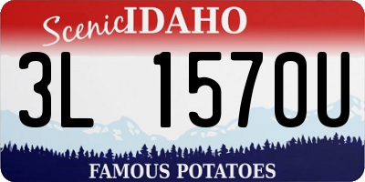 ID license plate 3L1570U