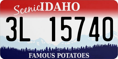 ID license plate 3L1574O
