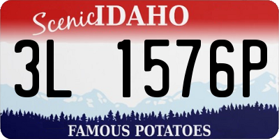 ID license plate 3L1576P