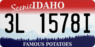 ID license plate 3L1578I