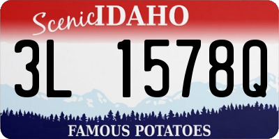 ID license plate 3L1578Q