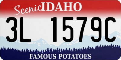 ID license plate 3L1579C