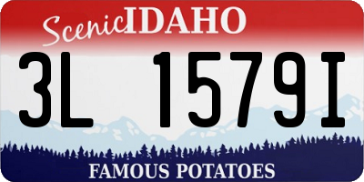ID license plate 3L1579I