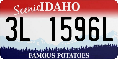 ID license plate 3L1596L
