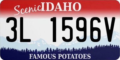 ID license plate 3L1596V