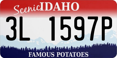 ID license plate 3L1597P