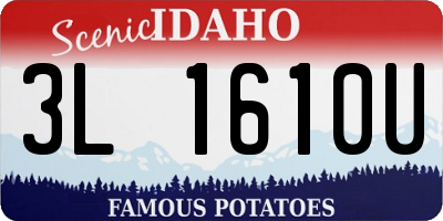 ID license plate 3L1610U