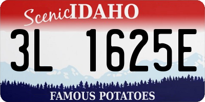 ID license plate 3L1625E