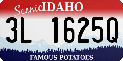 ID license plate 3L1625Q