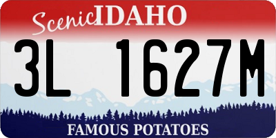 ID license plate 3L1627M