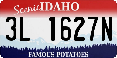 ID license plate 3L1627N