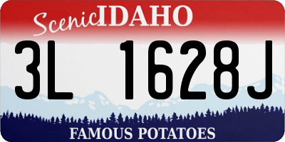 ID license plate 3L1628J