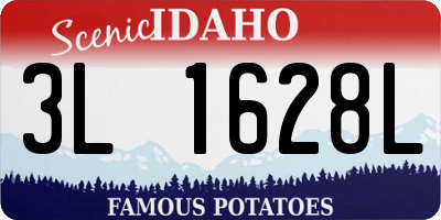 ID license plate 3L1628L