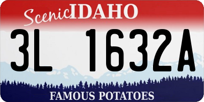 ID license plate 3L1632A
