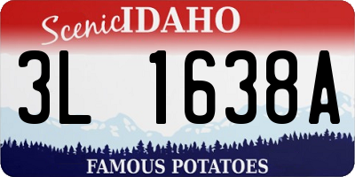 ID license plate 3L1638A