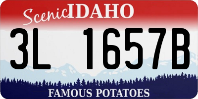 ID license plate 3L1657B
