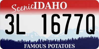 ID license plate 3L1677Q