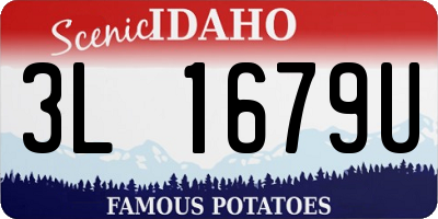 ID license plate 3L1679U