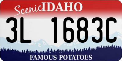 ID license plate 3L1683C