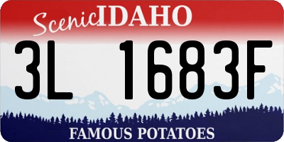ID license plate 3L1683F