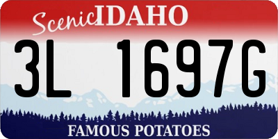 ID license plate 3L1697G