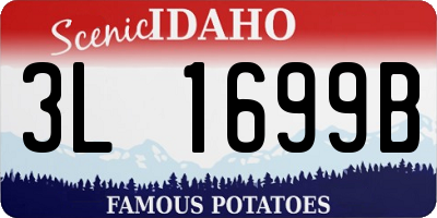 ID license plate 3L1699B