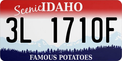 ID license plate 3L1710F