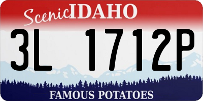 ID license plate 3L1712P
