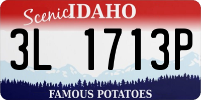 ID license plate 3L1713P