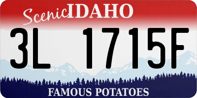 ID license plate 3L1715F