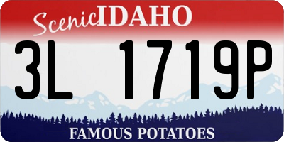 ID license plate 3L1719P