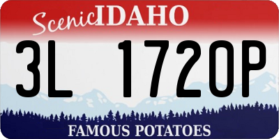 ID license plate 3L1720P