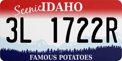 ID license plate 3L1722R