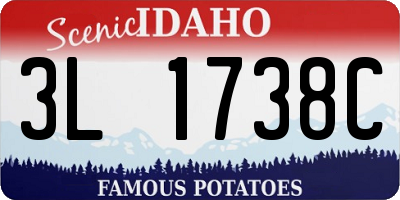ID license plate 3L1738C