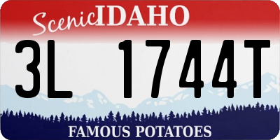 ID license plate 3L1744T