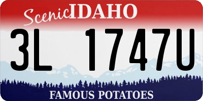 ID license plate 3L1747U