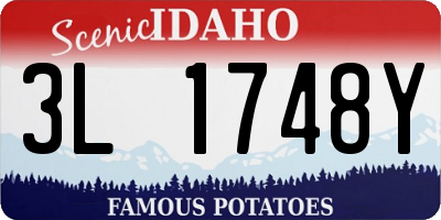 ID license plate 3L1748Y