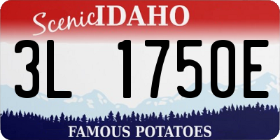 ID license plate 3L1750E