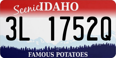 ID license plate 3L1752Q