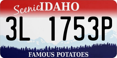 ID license plate 3L1753P